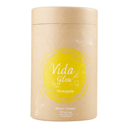 Vida Glow Marine Collagen Pineapple Flavor on white background