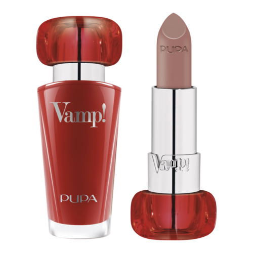 Pupa Vamp! Lipstick -101 Warm Nude on white background