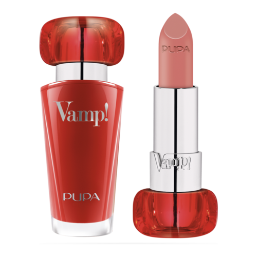 Pupa Vamp! Lipstick -101 Warm Nude on white background