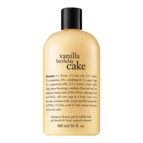 Philosophy Vanilla Birthday Cake Shower Gel on white background