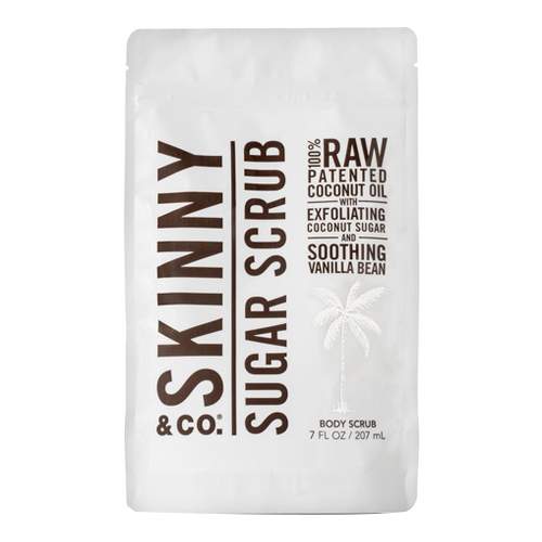 Skinny & Co. Vanilla Sugar Body Scrub on white background