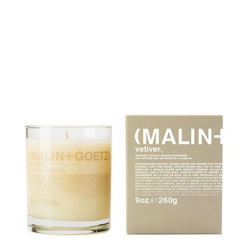 Malin + Goetz Vetiver Candle on white background