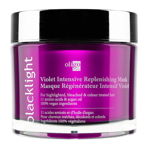 Oligo Professionel Violet Intensive Replenishing Mask on white background