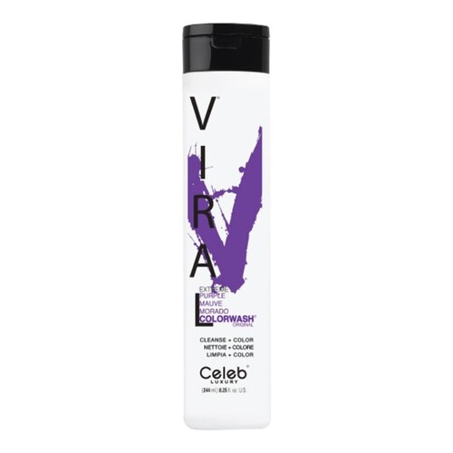 Celeb Luxury Viral Purple Colorwash on white background