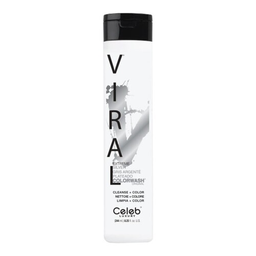 Celeb Luxury Viral Silver Colorwash on white background