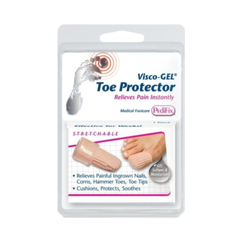Pedifix Visco-GEL Fabric-Covered Toe Protector - Large on white background