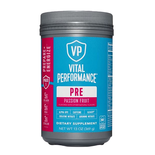 Vital Proteins Vital Performance Pre - Passion Fruit on white background