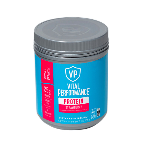 Vital Proteins Vital Performance Protein - Strawberry on white background