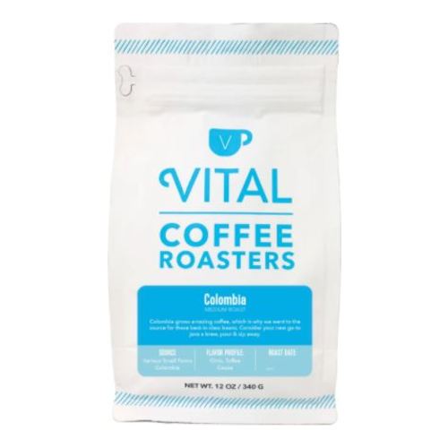 Vital Proteins Vital Roasters Colombian Blend on white background