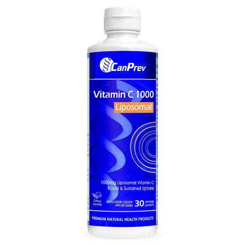 CanPrev Vitamin C 1000 Liposomal - Citrus Vanilla on white background