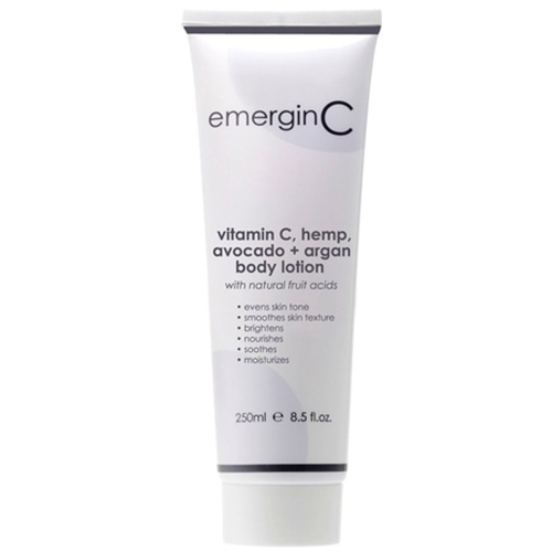 emerginC Vitamin C Body Lotion on white background