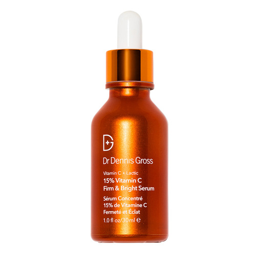 Dr Dennis Gross Vitamin C + Lactic 15% Vitamin C Firm and Bright Serum on white background