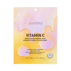 Vitamin C Mask Brightening Hydrogel Mask on white background