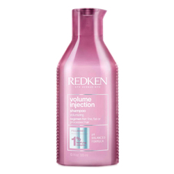 Volume Injection Shampoo on white background