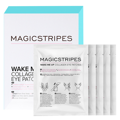 Magicstripes Wake Me Up Collagen Eye Patches - 5 Masks on white background