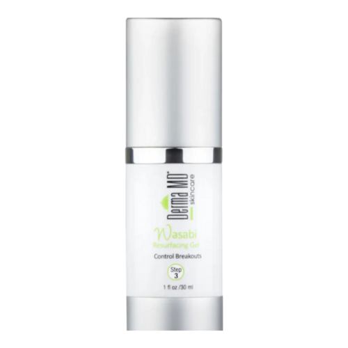 Derma MD Wasabi Anti-Acne Resurfacing Gel on white background