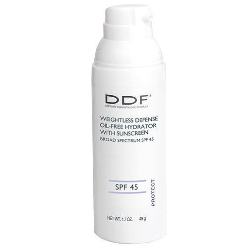 DDF Weightless Defense Oil-Free Hydrator SPF 45 on white background