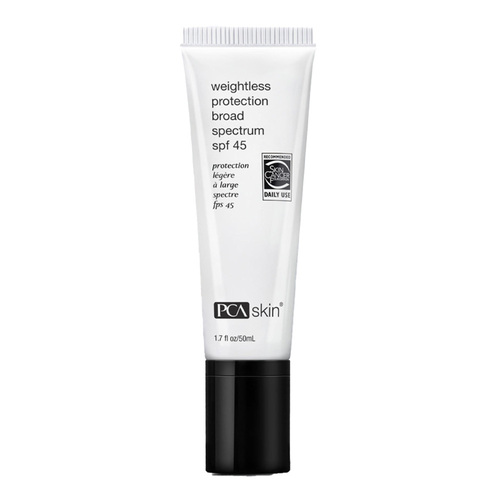 PCA Skin Weightless Protection Broad Spectrum SPF 45 on white background