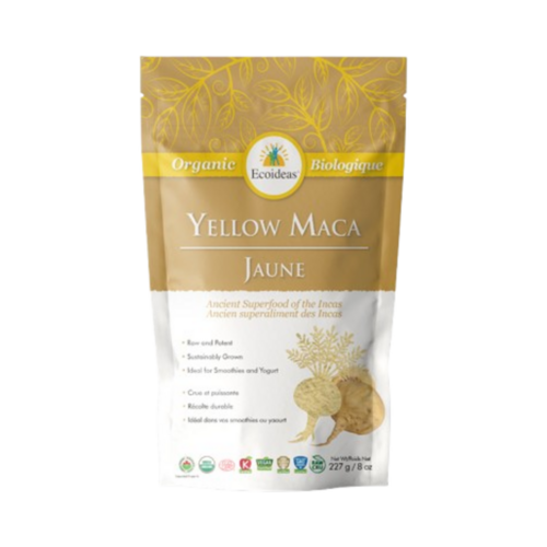 Ecoideas Yellow Maca Org, 227g/8.01 oz Ecoideas Yellow Maca Org on white background