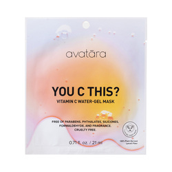 You C This? Vitamin C Water-Gel Mask on white background