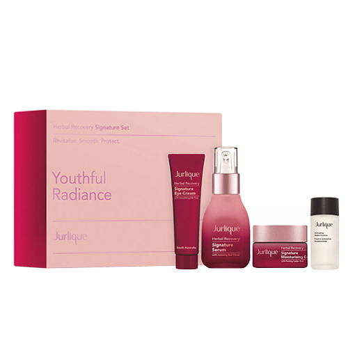 Jurlique Youthful Radiance Herbal Recovery Set on white background