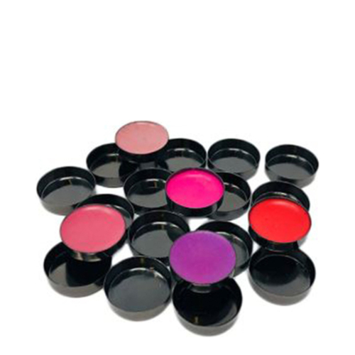 Naturally Yours Z Palette Glossy Black Mini Round Empty Makeup Pans on white background