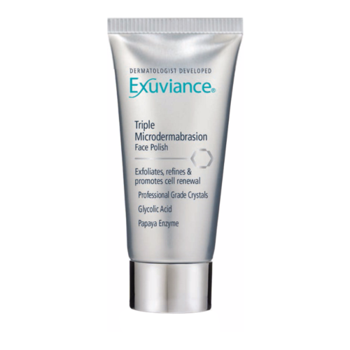 Exuviance Triple Microdermabrasion Face Polish on white background