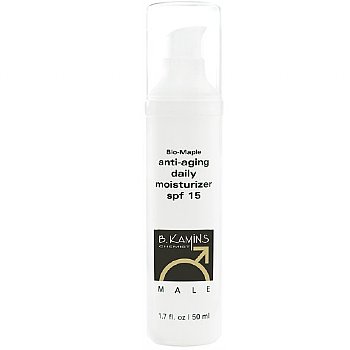 B Kamins Men Anti-Aging Daily Moisturizer SPF 15 on white background
