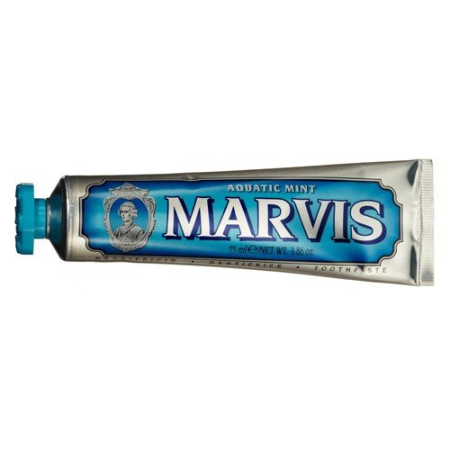 Marvis Toothpaste - Amarelli Licorice Mint on white background