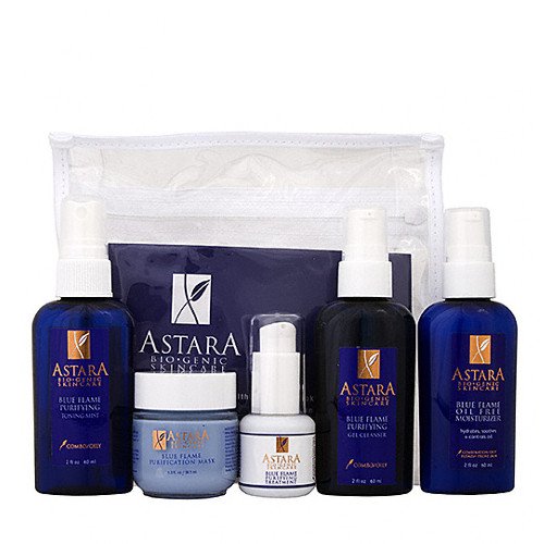 Astara Basic Care Kit-Blue Flame Oily/Blemished Prone Skin on white background