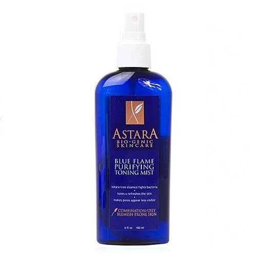 Astara Blue Flame Purifying Toning Mist on white background