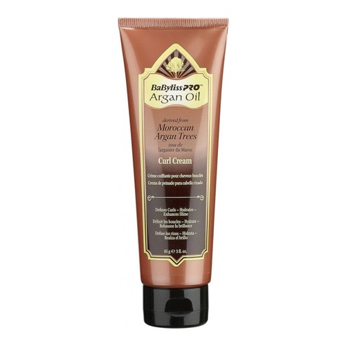 Babyliss Pro Argan Oil Curl Cream on white background