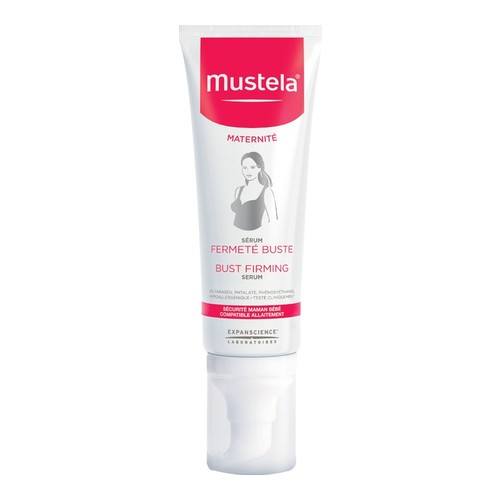 Mustela Bust Firming Serum on white background