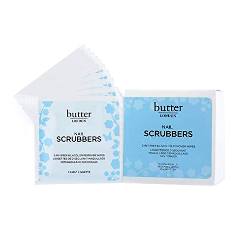 butter LONDON Nail Scrubbers 2-in-1 Prep And Lacquer Remover on white background