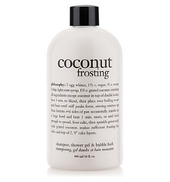 Philosophy philosophy Coconut Frosting Bath Gel on white background