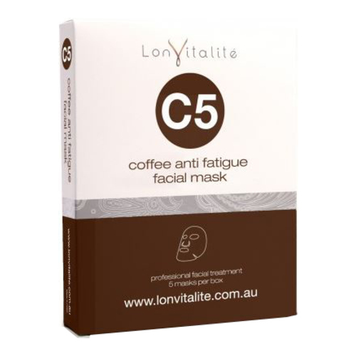 Lonvitalite C5 - Coffee Anti-Fatigue Mask 1 Box, 5 pieces