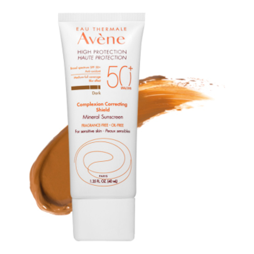 Avene Complexion Correcting Shield SPF 50+ - Light on white background