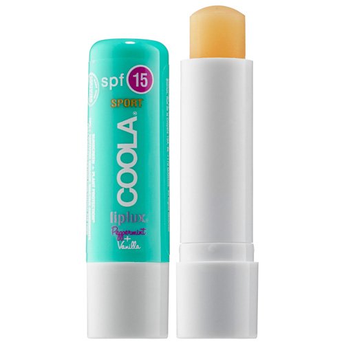 Coola Liplux SPF15 Vanilla Peppermint on white background