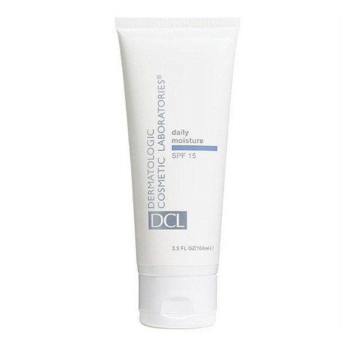 DCL Dermatologic Daily Moisture SPF 15 on white background