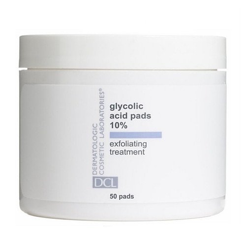 DCL Dermatologic Glycolic Acid Pads 10%, 50 Pads