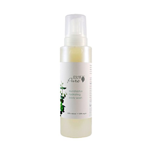 100% Pure Organic Blood Orange Body Wash on white background