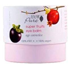 100% Pure Organic Super Fruits Eye Balm on white background