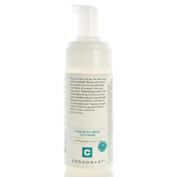 Consonant Organic Foaming Face Wash on white background