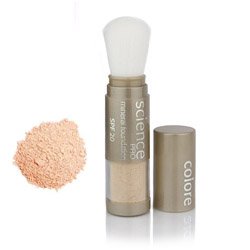 Colorescience Loose Mineral Foundation Brush SPF 20 - Tan Natural on white background