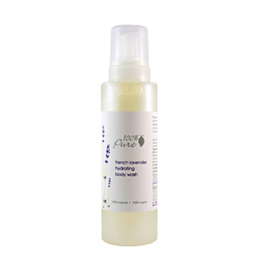 100% Pure Organic Blood Orange Body Wash on white background
