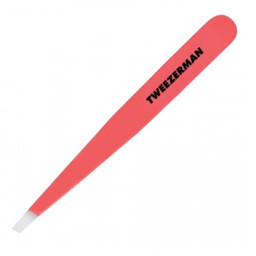 Tweezerman Slant Tweezer - Fashion Color Geranium, 1 piece