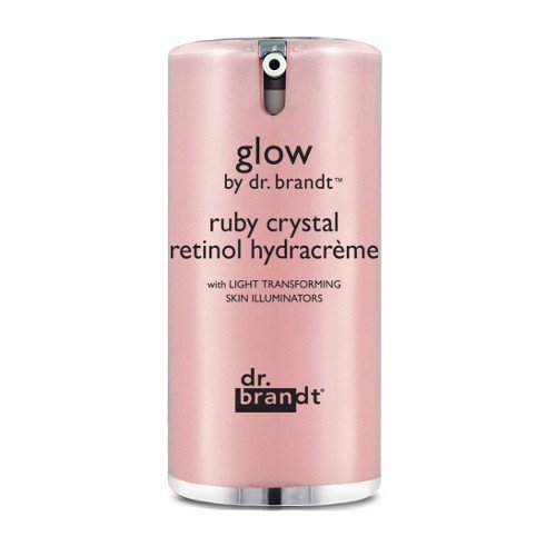 Dr Brandt Glow Ruby Crystal Retinol Hydracreme on white background