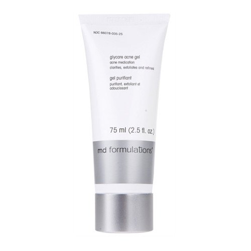 MD Formulations Glycare Acne Gel on white background