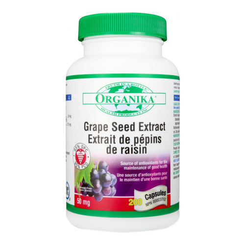 Organika Grape Seed Extract (95% OPC) on white background