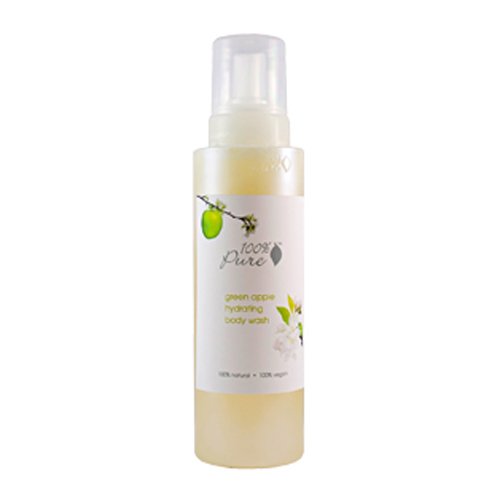 100% Pure Organic Blood Orange Body Wash on white background
